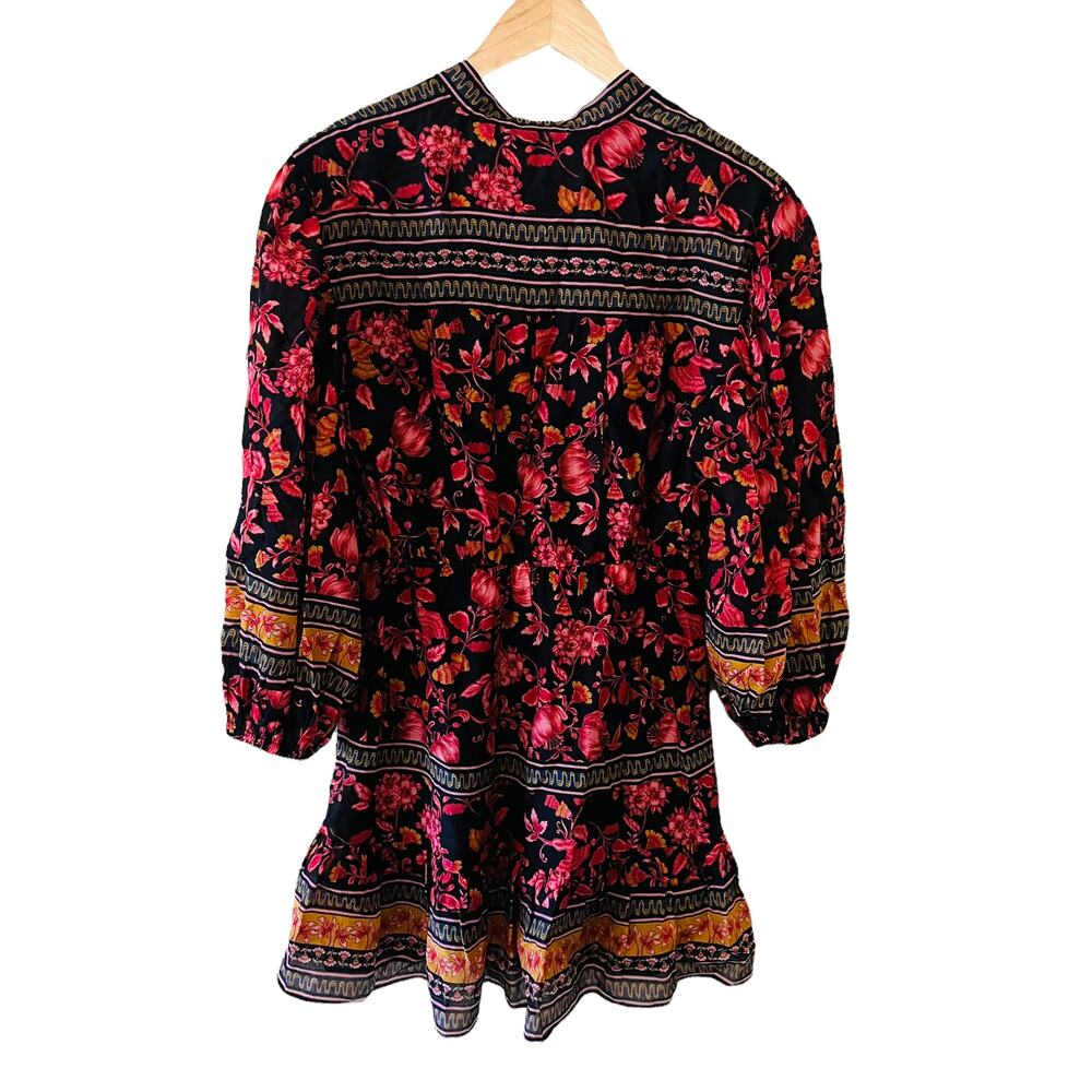 Alice + Olivia Dress Sedona Mandarin Silk Blend Multicolored Size 2 NWT - Picture 4 of 13